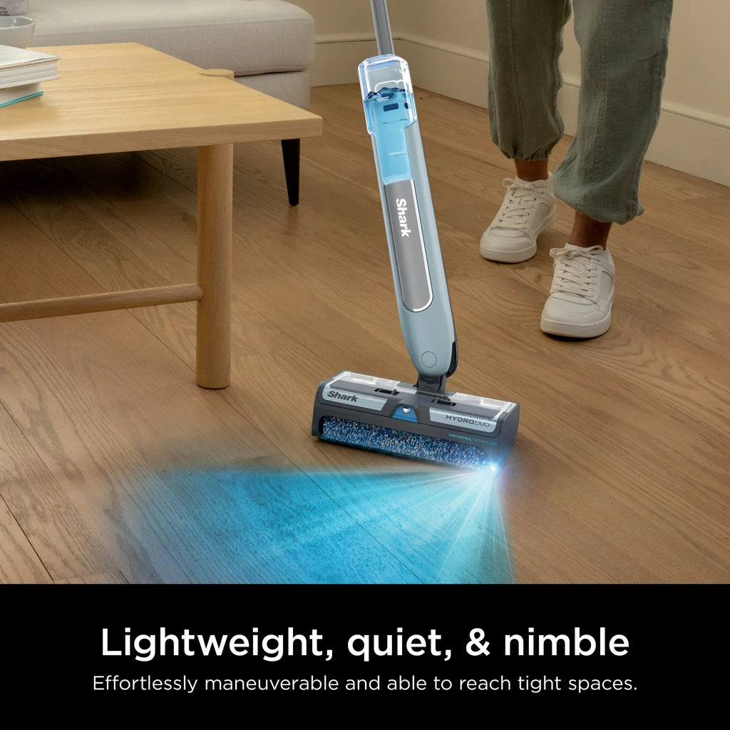 Nouveauté 2026 – Shark HydroDuo avec technologie Dirt-Reveal, système de nettoyage sans fil pour sols durs, ramassage des débris humides et secs, lavage et récurage en une seule opération, parquets, carrelages, sols stratifiés, WW200