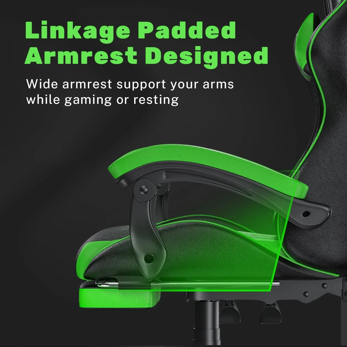 Nouveauté 2026 – Chaise de jeu Bigzzia , chaise de bureau ergonomique avec appui-tête et soutien lombaire réglables en hauteur, pour adultes et adolescents, noir et blanc