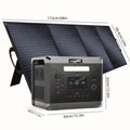 Nouveauté 2026 – Générateur solaire Solarplay 2400 W (4800 W en crête), avec panneau solaire de 400 W et batterie LiFePO4 portable de 2160 Wh, idéal pour le camping, la maison et les véhicules de secours
