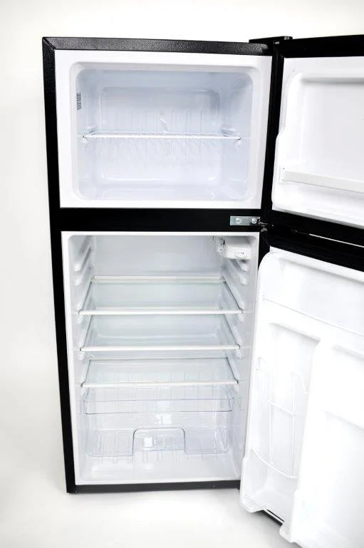 Nouveauté 2026 – Réfrigérateur compact Frigidaire 2 portes, 4,5 pi³, finition chromée, EFR451, platine