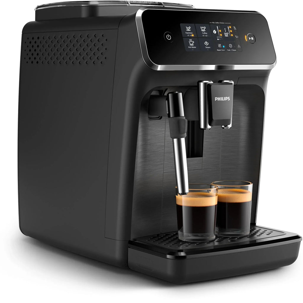 Nouveauté 2026 – Machine à expresso et à café entièrement automatique Philips 2200 avec mousseur à lait, noire