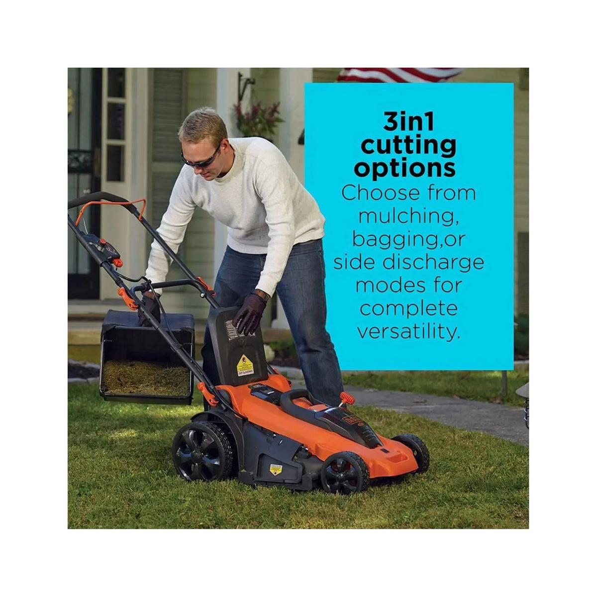 Nouveauté 2026 – Tondeuse à gazon sans fil BLACK+DECKER 40V MAX* avec batterie et chargeur inclus (CM2043C