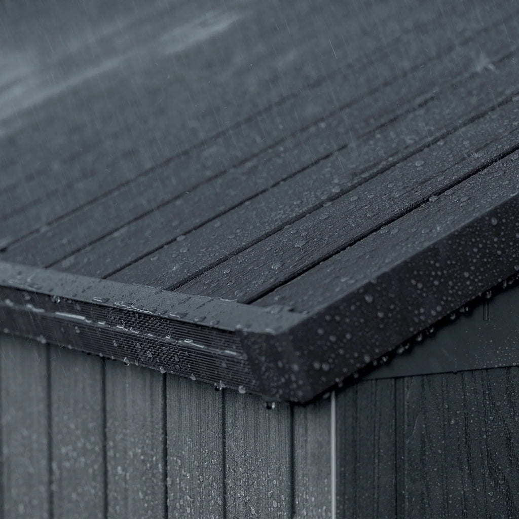Nouveauté 2026 – Abri de jardin extérieur Keter Darwin , 1,22 m x 1,83 m, avec fenêtre, couleur graphite