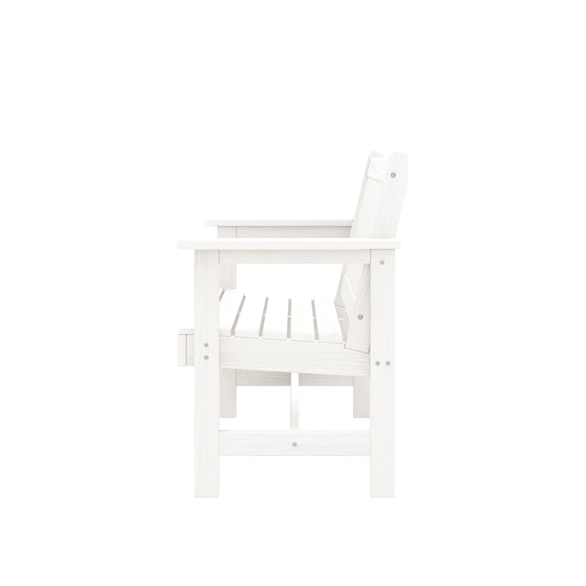 Nouveauté 2026 – Banc d'extérieur SERWALL pour 2 personnes, en PEHD résistant aux intempéries avec renforts en aluminium, supporte jusqu'à 300 kg, confortable pour terrasse, jardin et véranda, noir