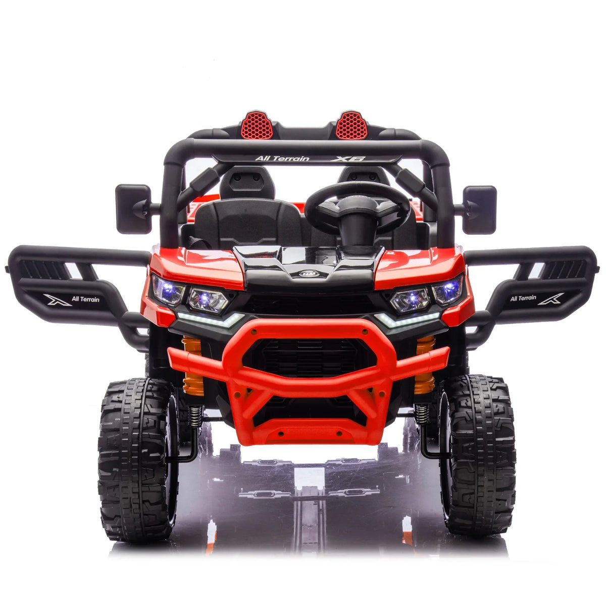 Nouveauté 2026 – Camion électrique Xuanlur 24V 2 places pour enfants , avec moteur 2x200W, benne basculante/pelle, pneus résistants, lumières LED, musique et télécommande, noir