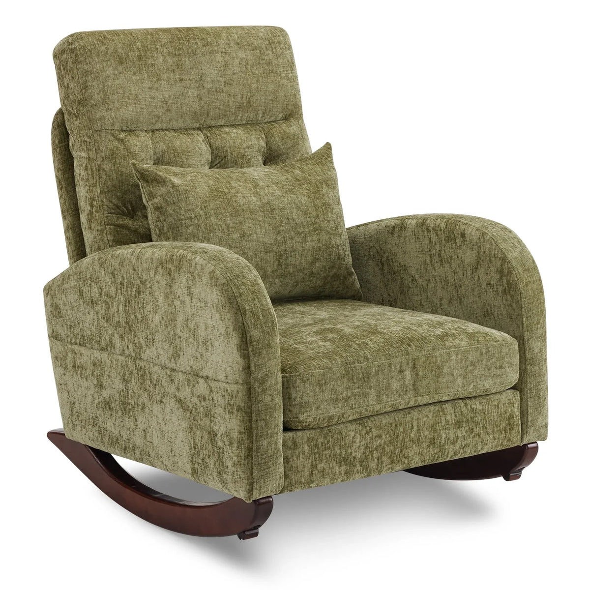 Nouveauté 2026 – Fauteuil à bascule Ktaxon , fauteuil de lecture inclinable, confortable, revêtu de velours peluche, canapé à bascule une place, beige, idéal pour le salon, la chambre d'enfant ou la chambre à coucher