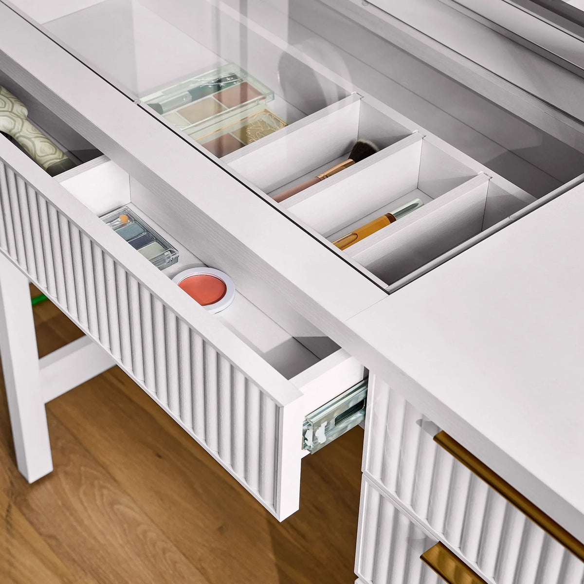 Nouveauté 2026 – Coiffeuse Lillian de Better Homes & Gardens avec miroir éclairé par DEL, finition blanche