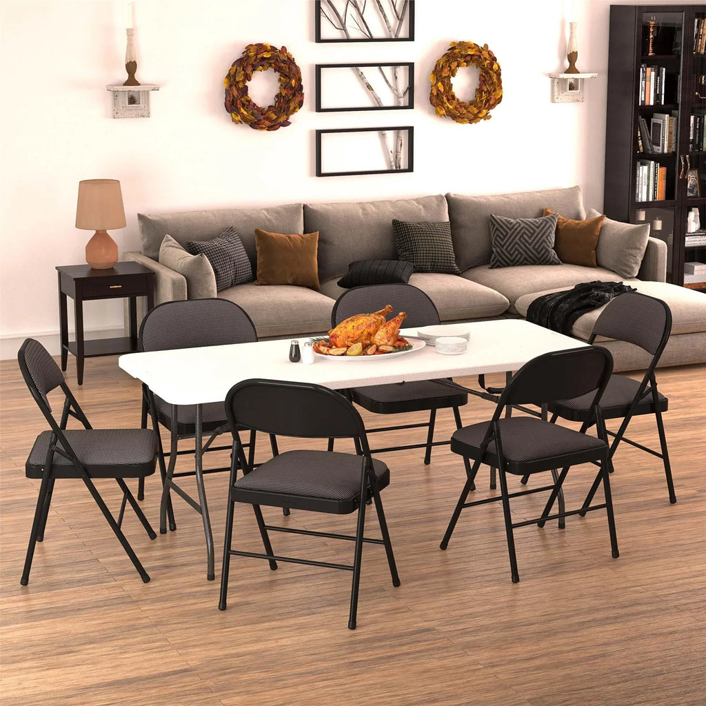 Nouveauté 2026 – Table pliante Cosco 6 pieds , coloris blanc moucheté