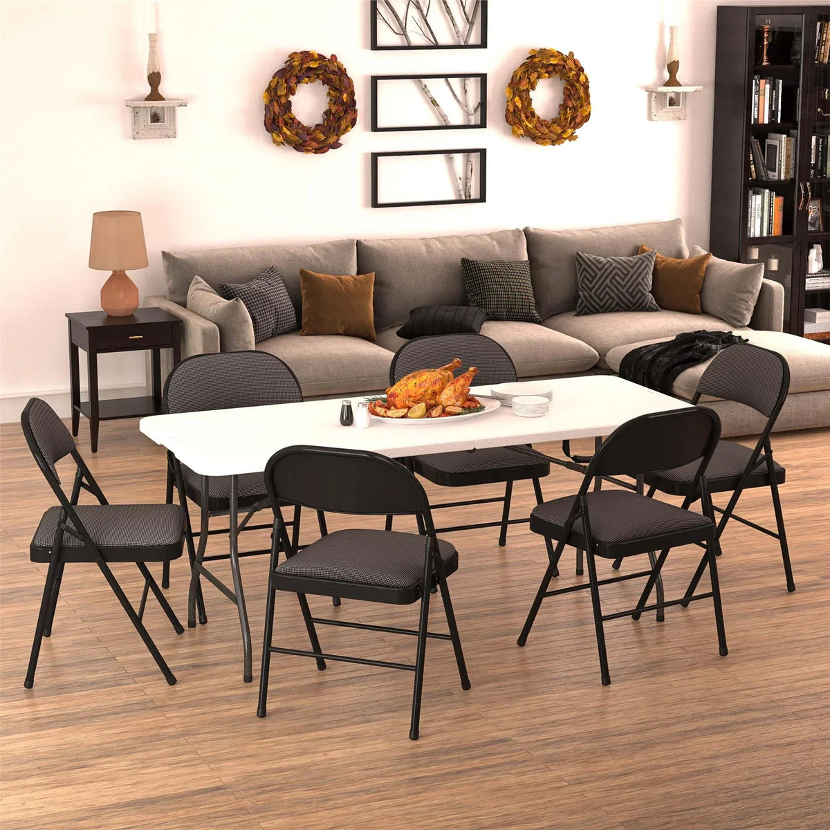 Nouveauté 2026 – Table pliante Cosco 6 pieds , coloris blanc moucheté