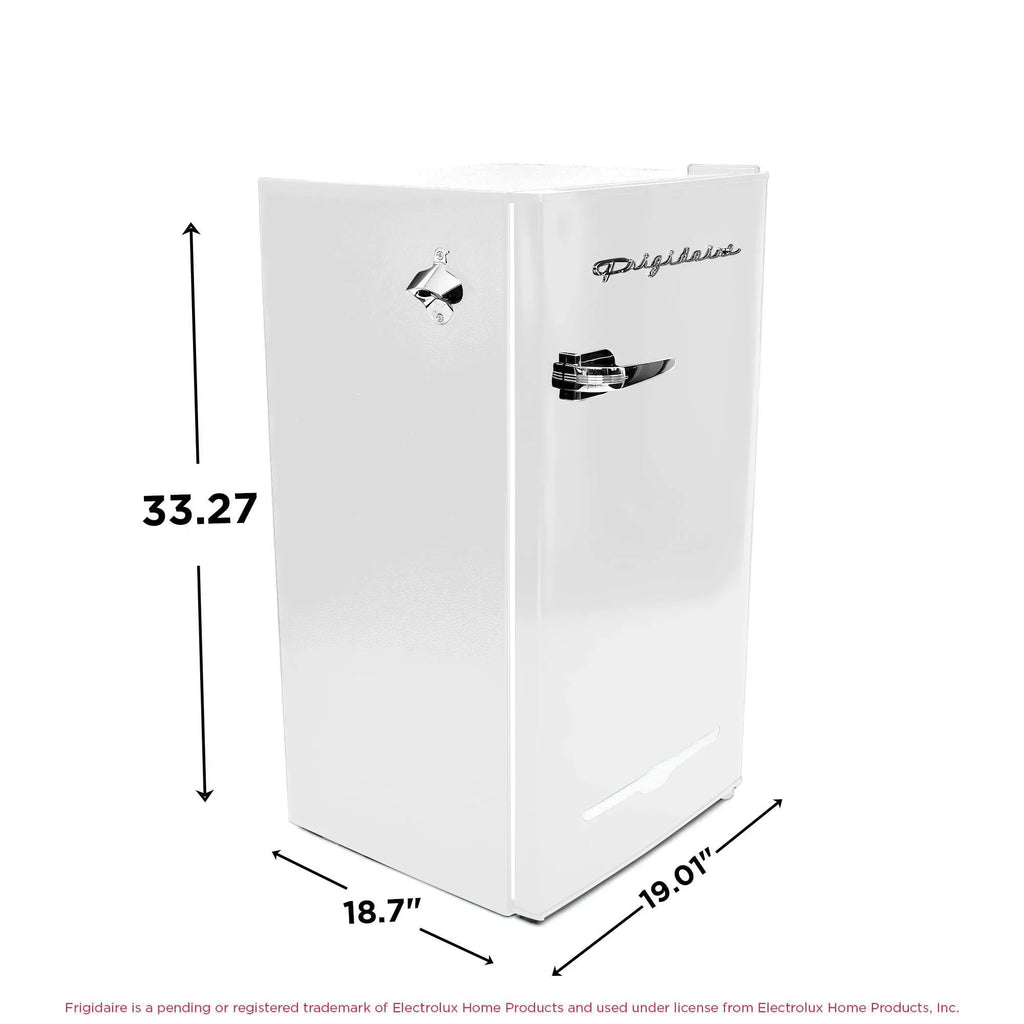Nouveauté 2026 – Réfrigérateur de bar rétro Frigidaire EFR376-C-PINK 3,2 pi³ (rose), 65 watts, avec ouvre-bouteille latéral