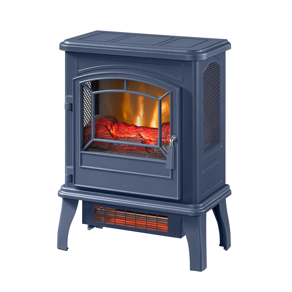 Nouveauté 2026 – Poêle électrique infrarouge à quartz ClassicFlame 17,5" W, bleu insigne