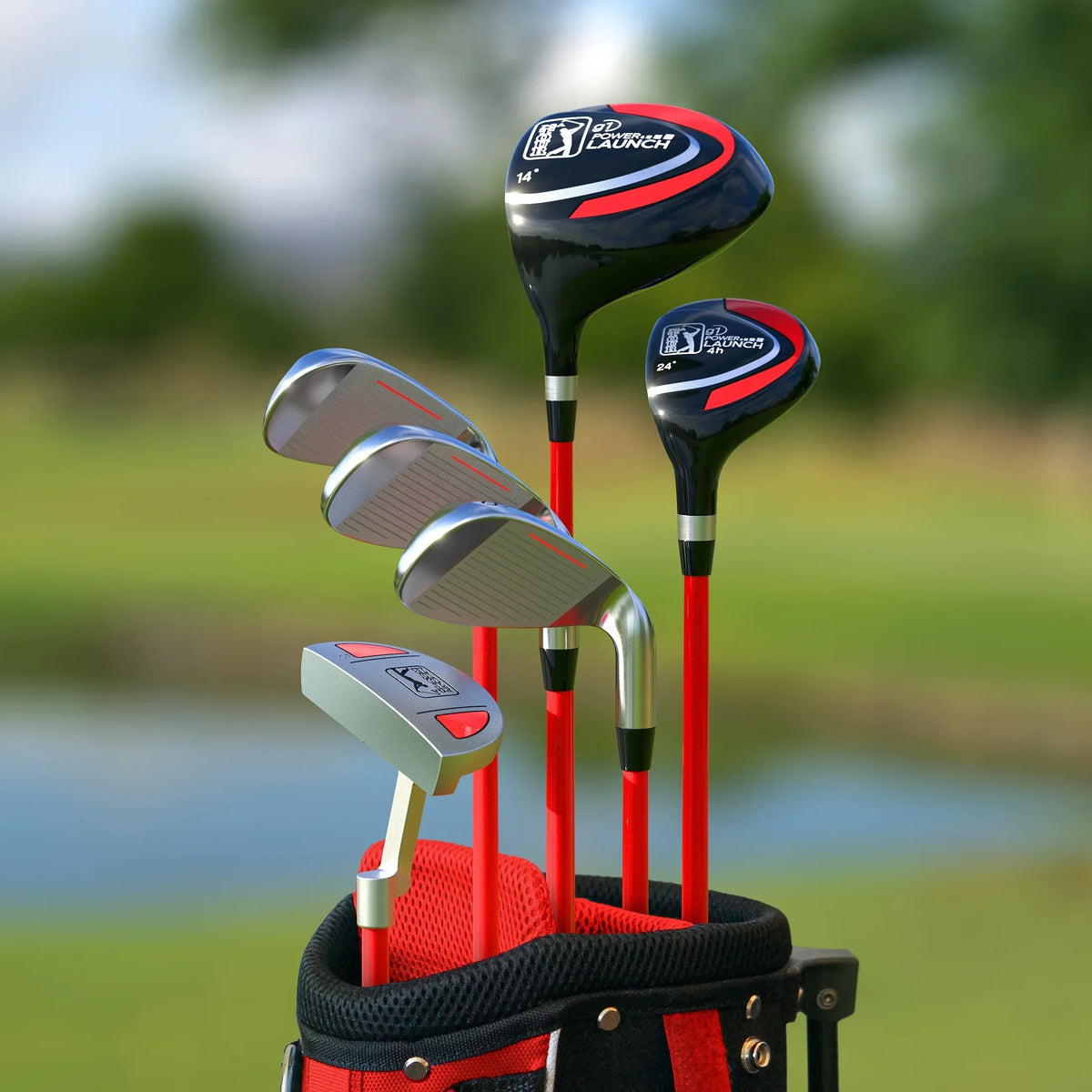 Nouveauté 2026 – Ensemble de 10 clubs de golf trépied pour enfant droitier PGA Tour ; taille du joueur : 1,42 m à 1,57 m ; âge : 8-12 ans