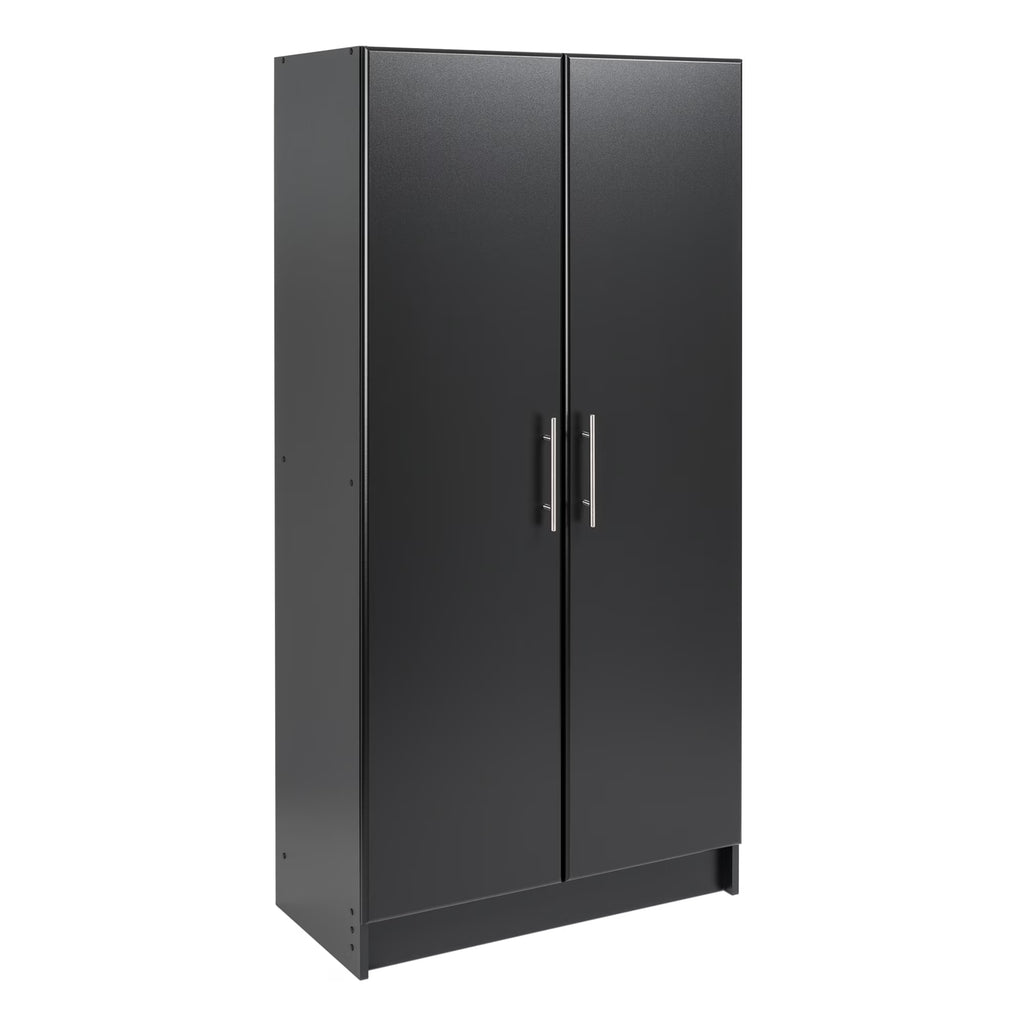 Nouveauté 2026 – Armoire à étagères réglables Prepac - Table de garage haute et fonctionnelle, 40,6 cm (P) x 81,3 cm (L) x 164,6 cm (H), armoire de garage autoportante à 2 portes, couleur expresso - EES-3264