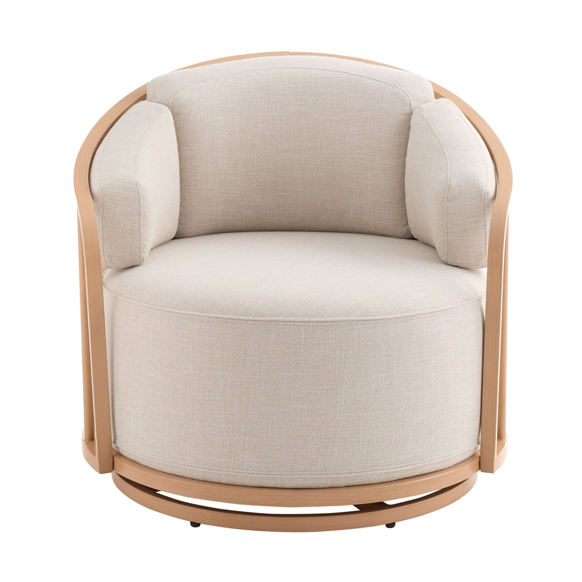 Nouveauté 2026 – Fauteuil pivotant Lillian Birdcage, lin crème, collection Better Homes & Gardens