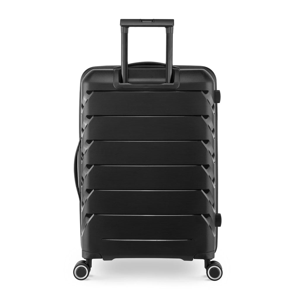 Nouveauté 2026 – Lot de 2) : valise rigide PUR by iFLY 28" noire, format enregistrement, noire