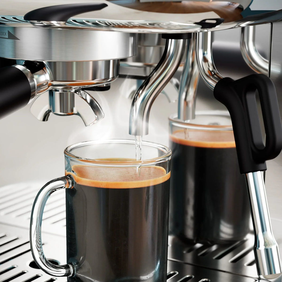 Nouveauté 2026 – Machine à expresso semi-automatique Philips Barista Brew avec mousseur à lait, métal argenté
