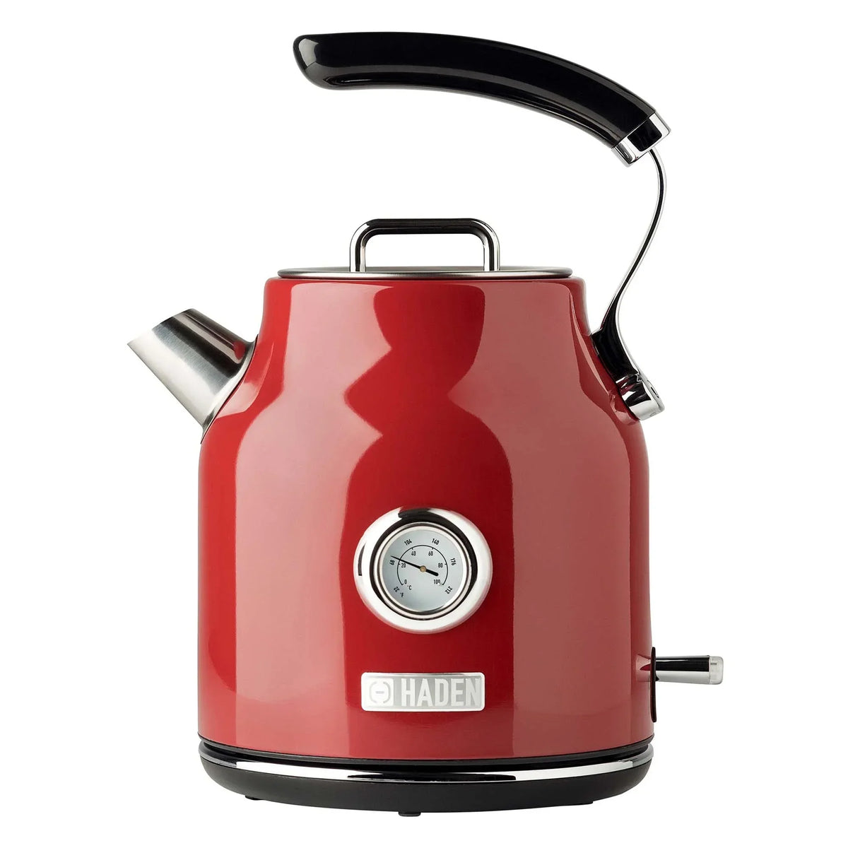 Nouveauté 2026 – Bouilloire électrique Haden Dorset 1,7 litre avec socle, mastic et chrome