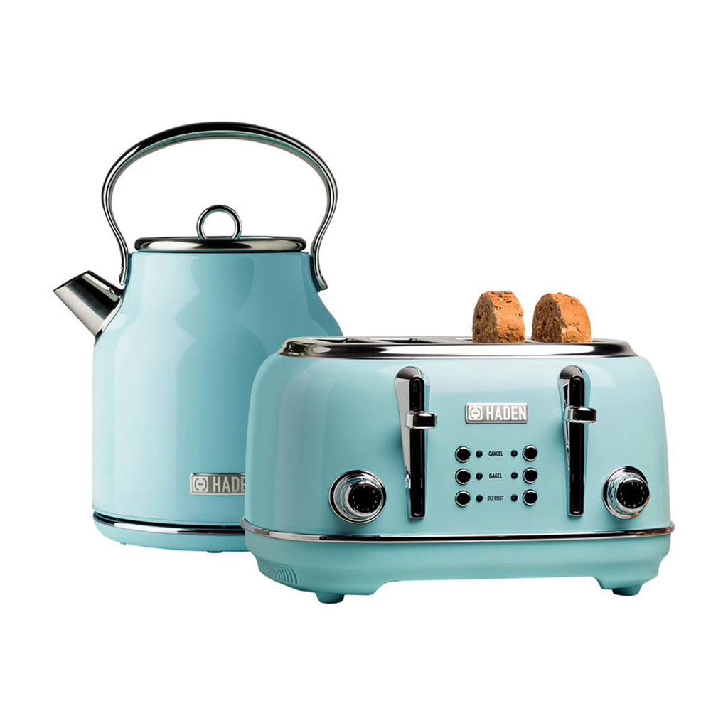 Nouveauté 2026 – Bouilloire électrique Haden Heritage 1500 1,7 W , finition noir mat avec accents cuivrés