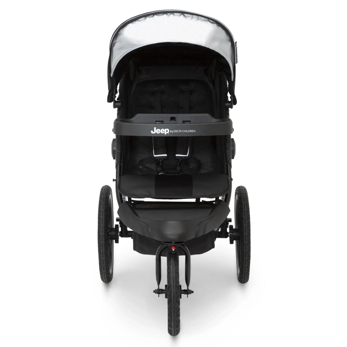 Nouveauté 2026 – Poussette de jogging Jeep TurboGlyde de Delta Children, noire