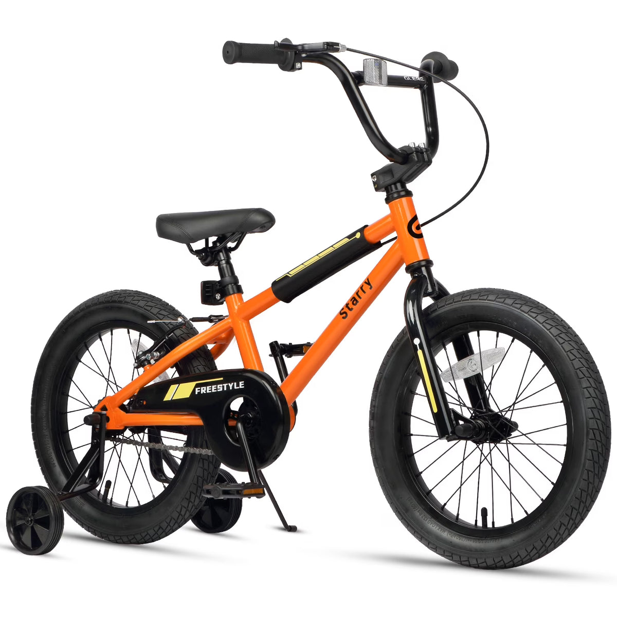 Nouveauté 2026 – Vélo Glerc pour enfants de 3 à 5 ans, style BMX, avec stabilisateurs et frein à rétropédalage, bleu. Convient aux garçons et aux filles de 3 à 5 ans