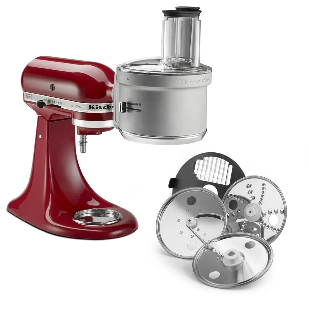 Nouveauté 2026 – Accessoire robot culinaire KitchenAid (boîte ouverte) avec kit de découpe en dés de style professionnel, gris, KSM2FPA