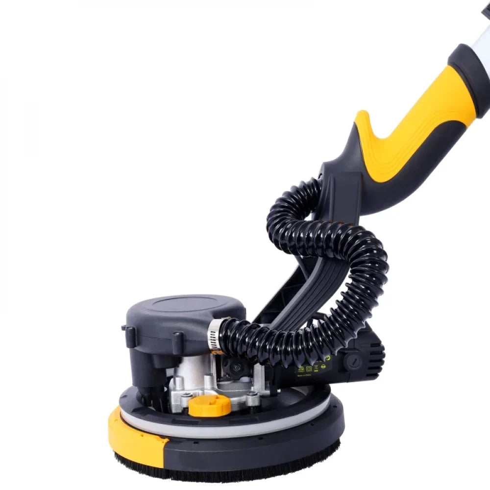 Nouveauté 2026 – Ponceuse à cloisons sèches Drywall , ponceuse électrique 780 W avec aspiration des poussières, moteur 6,5 A, ponceuse à sols sans poussière avec vitesse variable 900-1800 tr/min, lumière LED, poignée extensible et pliable