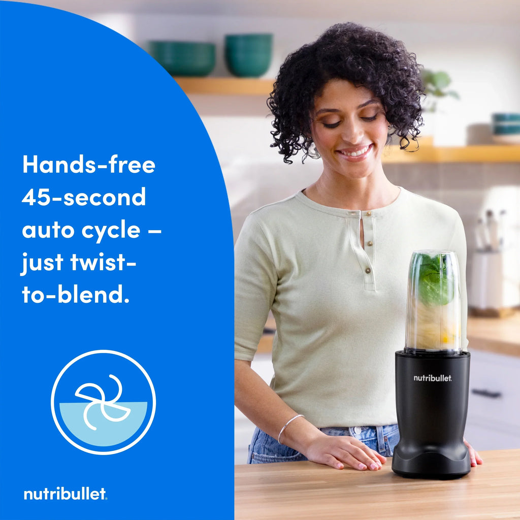Nouveauté 2026 – Blender individuel nutribullet Turbo NB10400AK, 1000 W, noir mat (édition