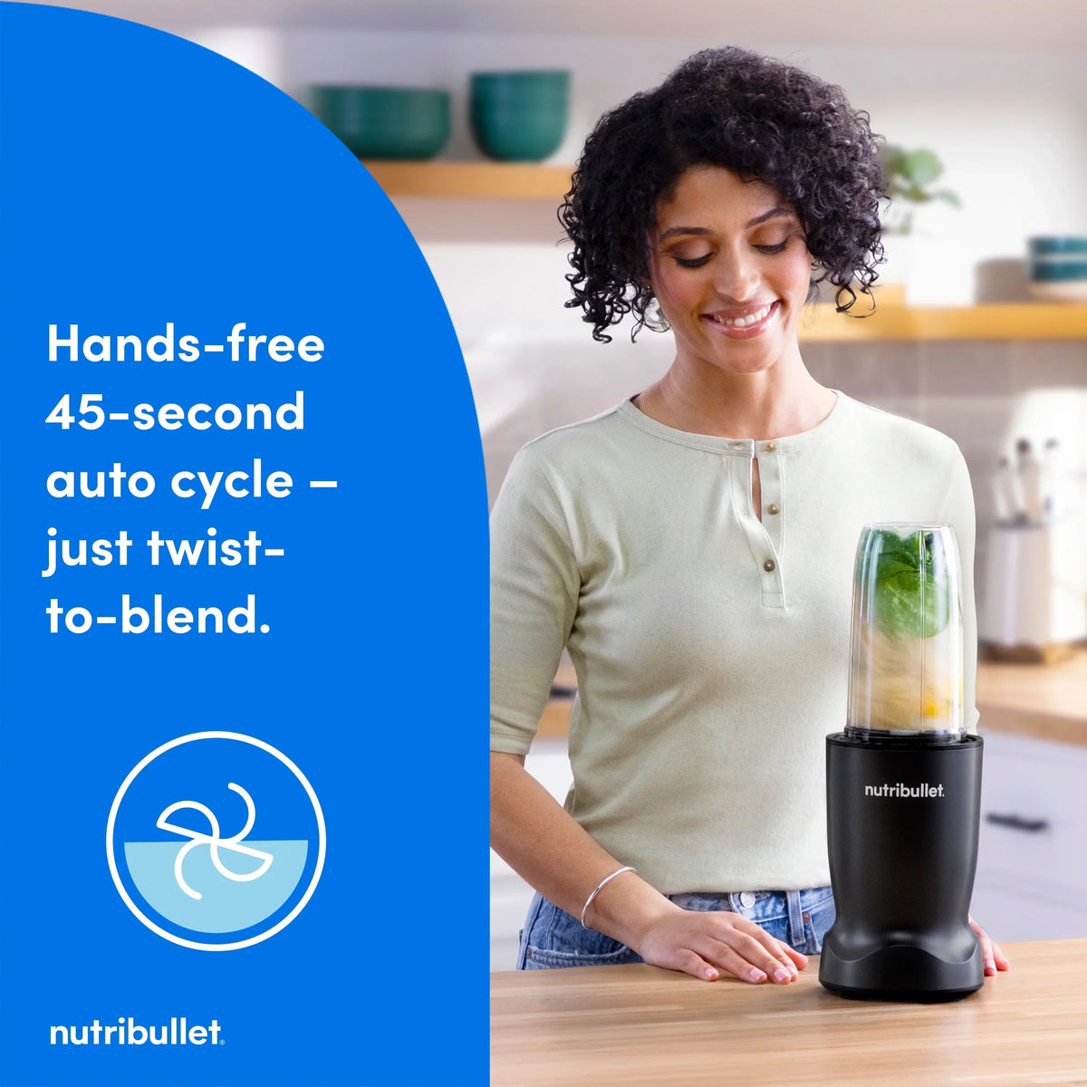Nouveauté 2026 – Blender individuel nutribullet Turbo NB10400AK, 1000 W, noir mat (édition