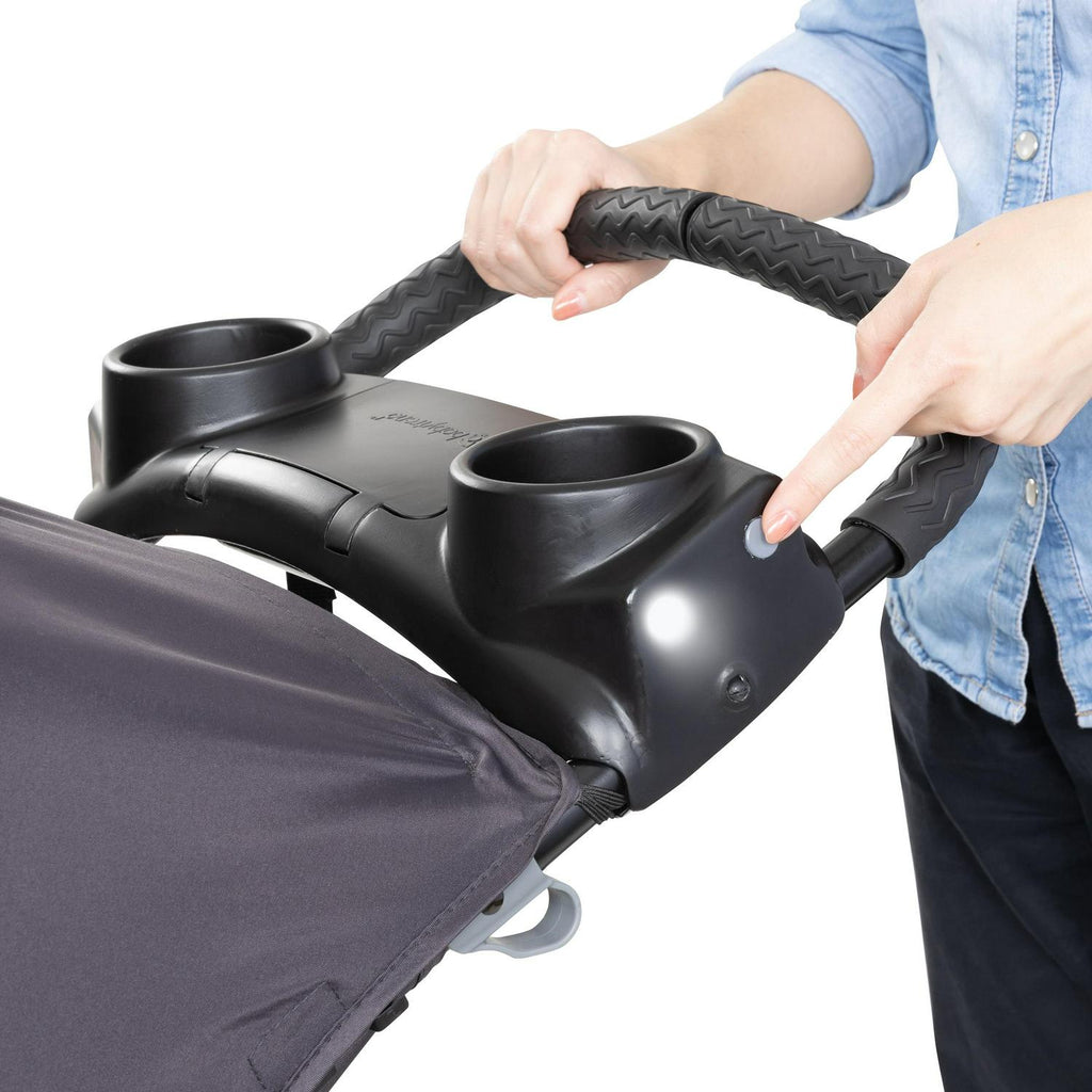 Nouveauté 2026 – Poussette de jogging Baby Trend Xcel-R8 Plus avec lumières LED, modèle . Gris Liberty