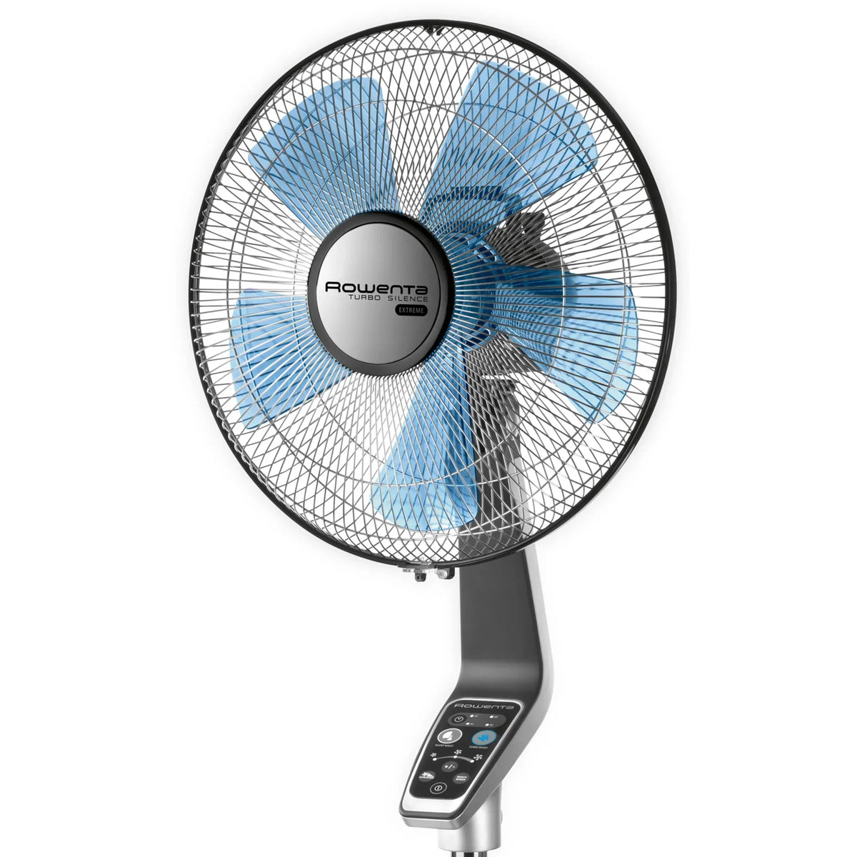Nouveauté 2026 – Ventilateur sur pied Rowenta Turbo Silence avec télécommande, 53 pouces, portable, 5 vitesses, VU5670