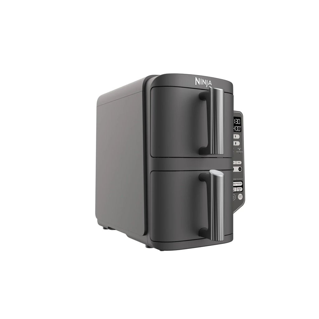 Nouveauté 2026 – Friteuse à air Ninja DoubleStack XL à 2 paniers, technologie DoubleStack permettant de cuire 4 aliments simultanément, conception compacte, 10 pintes, 4 en 1, Smart Finish & Match Cook, SL400