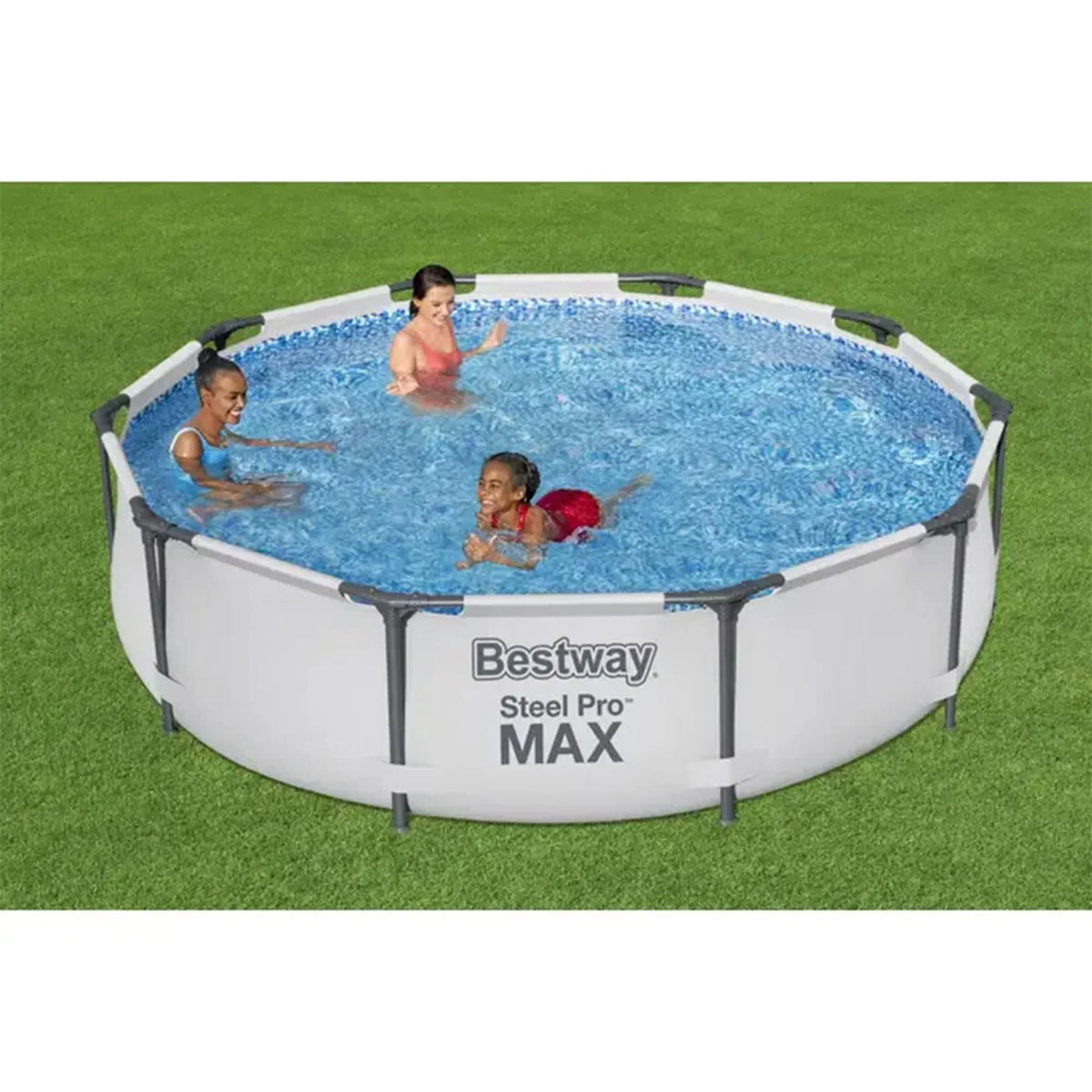 Nouveauté 2026 – Piscine hors sol extérieure Bestway Steel Pro MAX 10'x30" avec pompe, structure métallique, ronde