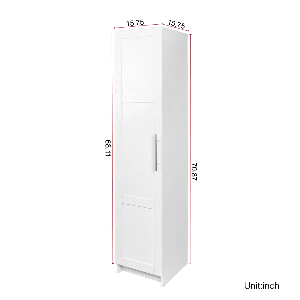 Nouveauté 2026 – Armoire de rangement haute Slim , meuble garde-manger avec portes et étagères, idéale pour les petits espaces (cuisine, salon, salle de bain