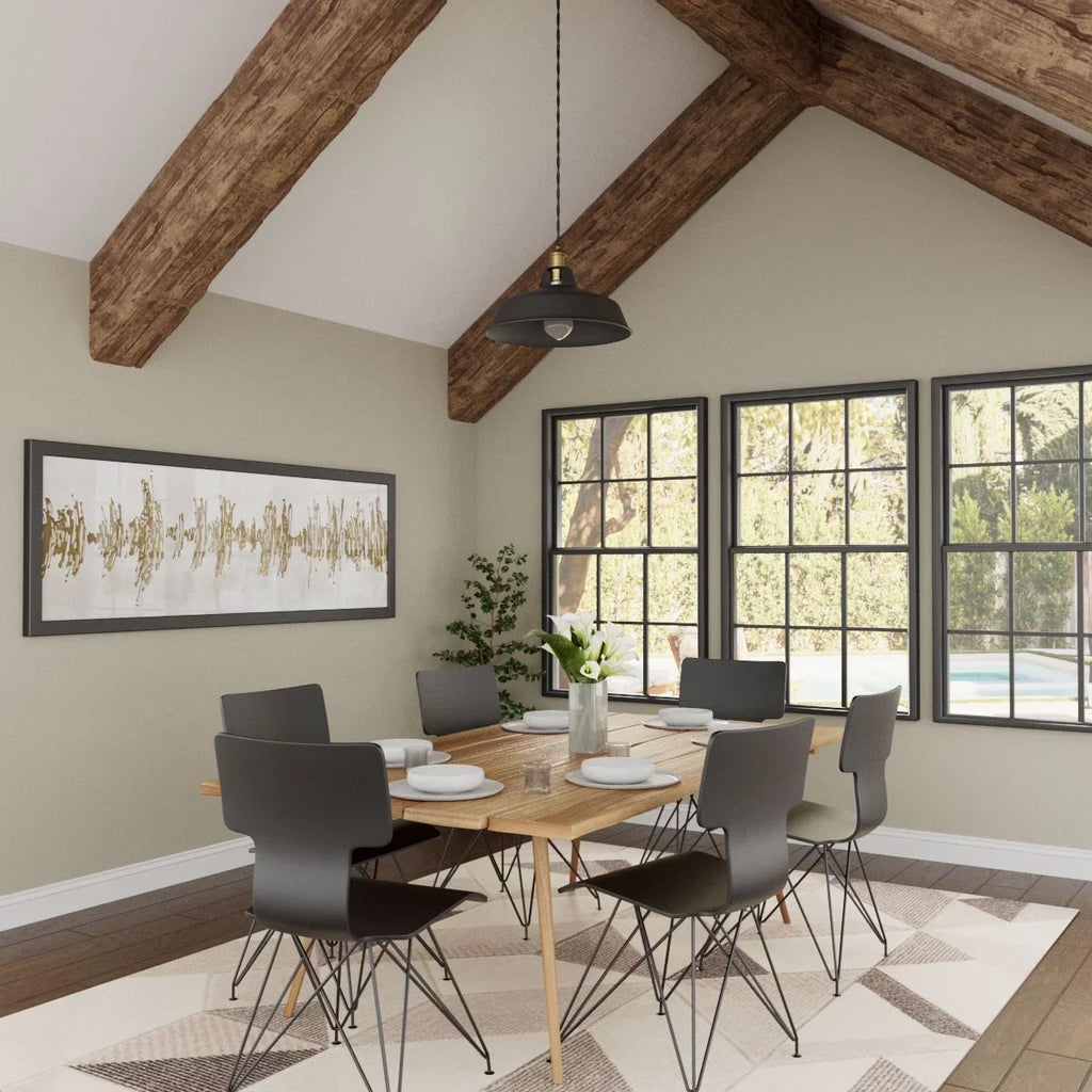 Nouveauté 2026 – Ekena Millwork 3 1/2 po L x 3 1/2 po H x 120 po P 3 côtés (poutre en U) Bois de récupération HeritageTimber Faux bois Poutre de plafond, Brun Kona