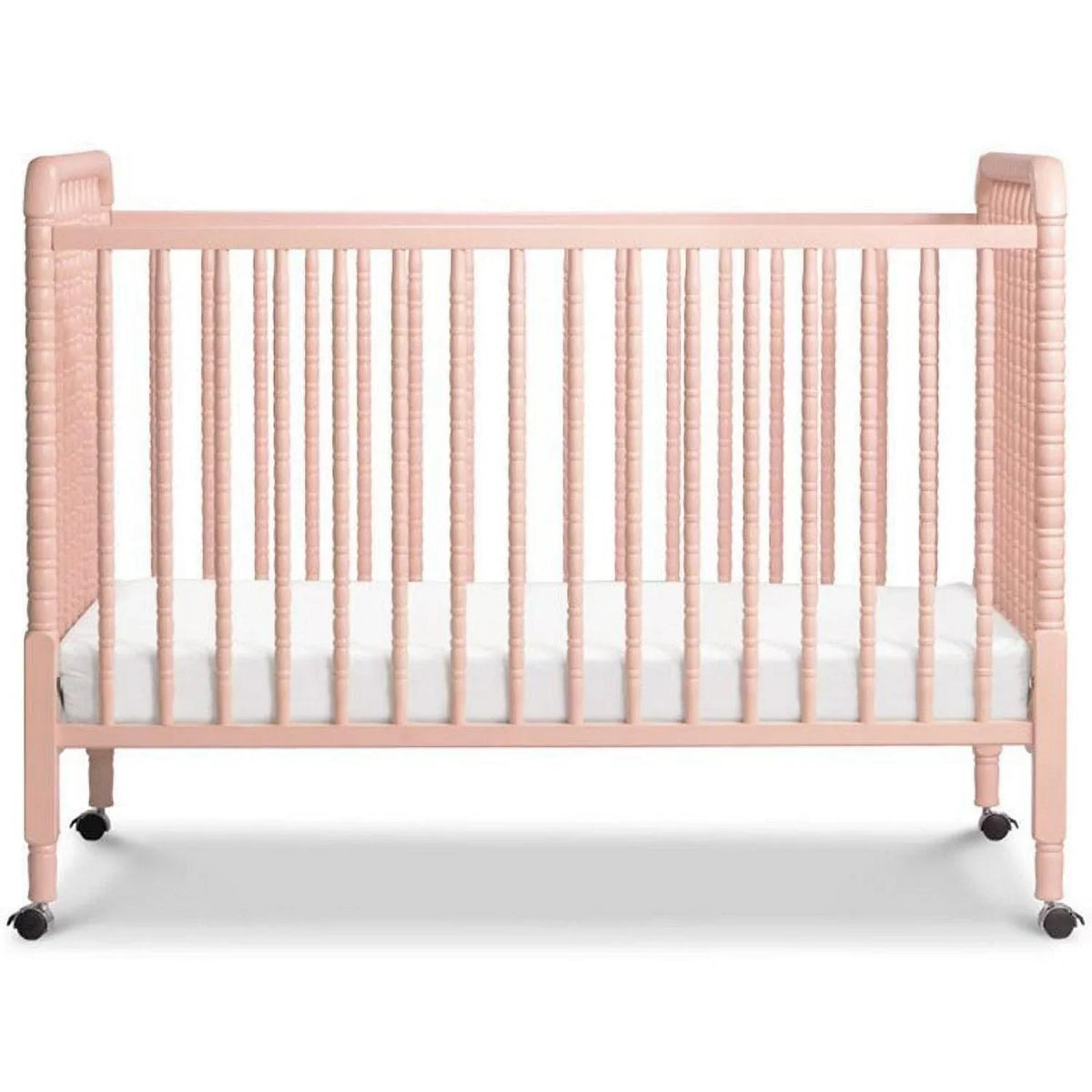 Nouveauté 2026 – Lit bébé convertible 3-en-1 DaVinci Jenny Lind , couleur rose poudré