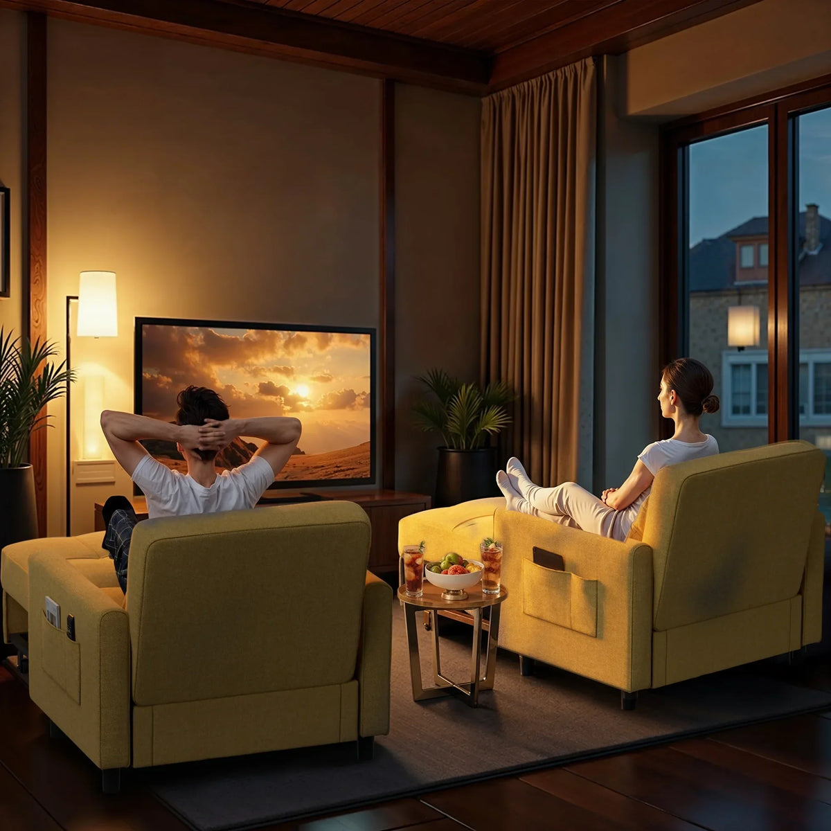 Nouveauté 2026 – Canapé-lit convertible 3 en 1 Lofka avec rangement, dossier réglable et fonction gigogne - Fauteuil-lit idéal pour les petits espaces et les appartements, gris foncé
