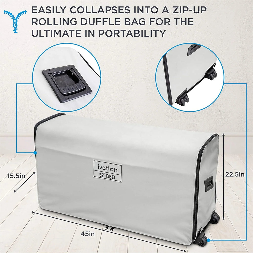 Nouveauté 2026 – Lit gonflable portable Ivation EZ-Bed 10 po avec pompe intégrée