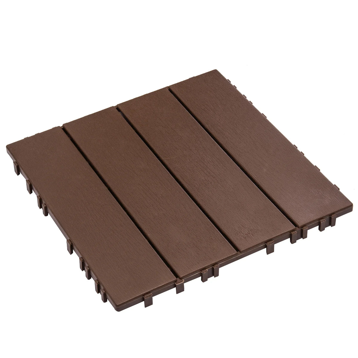 Nouveauté 2026 – Dalles de terrasse emboîtables en plastique (paquet de 76) - 6,4 m² (68,80 pi²) - Revêtement de sol extérieur en plastique ultra-résistant et imperméable - Usage intérieur/extérieur par tous les temps