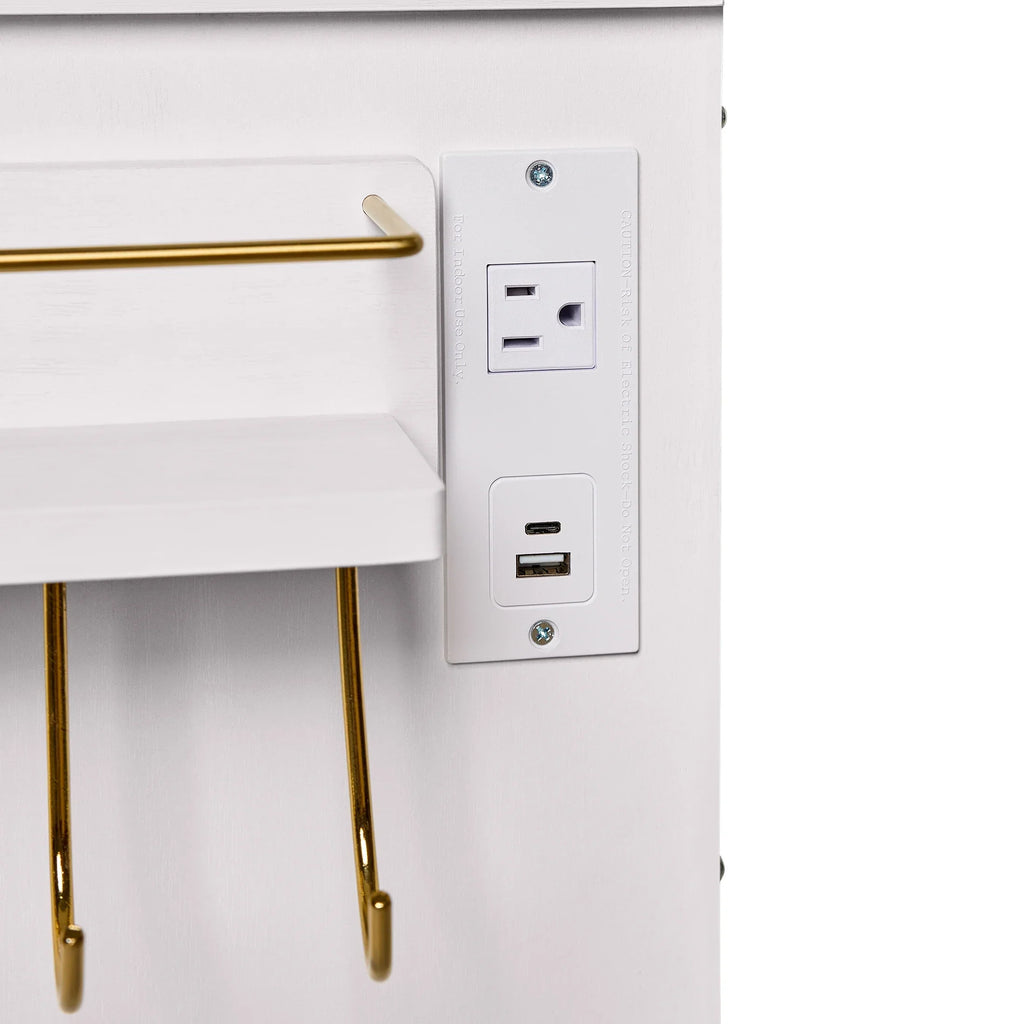 Nouveauté 2026 – Coiffeuse Lillian de Better Homes & Gardens avec miroir éclairé par DEL, finition blanche