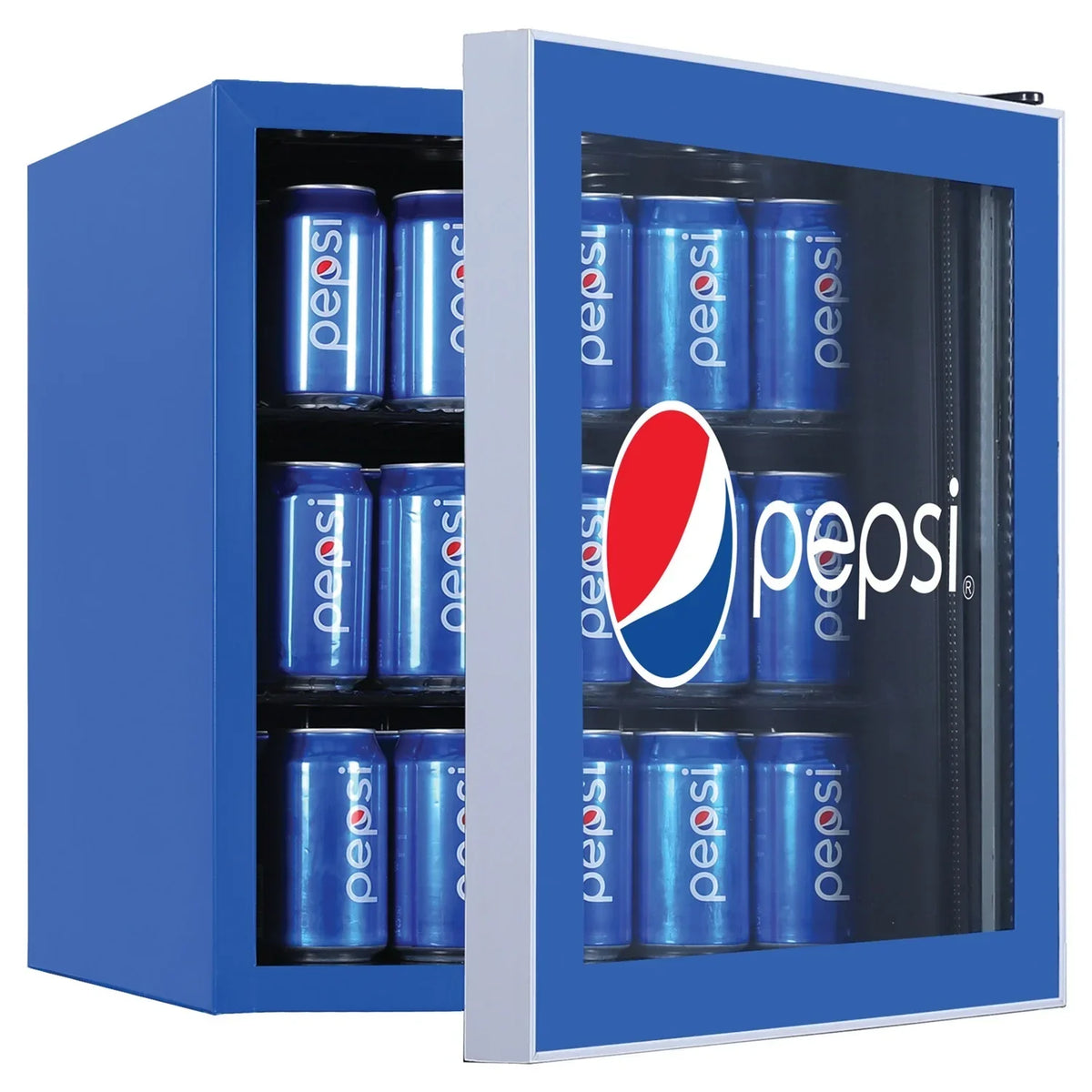 Nouveauté 2026 – Réfrigérateur compact Pepsi MIS165PEP , bleu, capacité 70 canettes