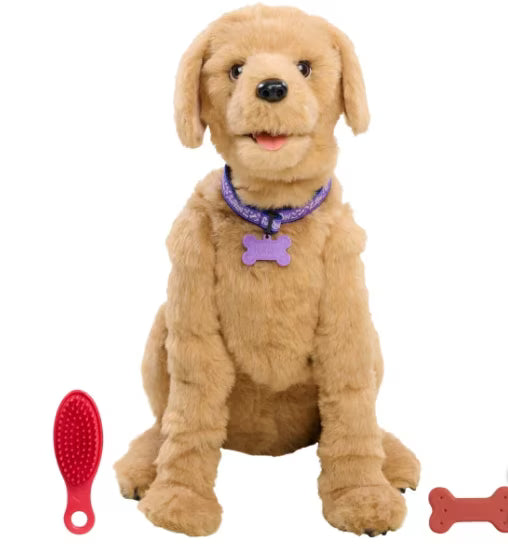 Nouveauté 2026 – FurReal Biscuit Mon Chiot Lovin' - 56 cm - Répond aux commandes vocales - Animatronique grandeur nature activée par le mouvement