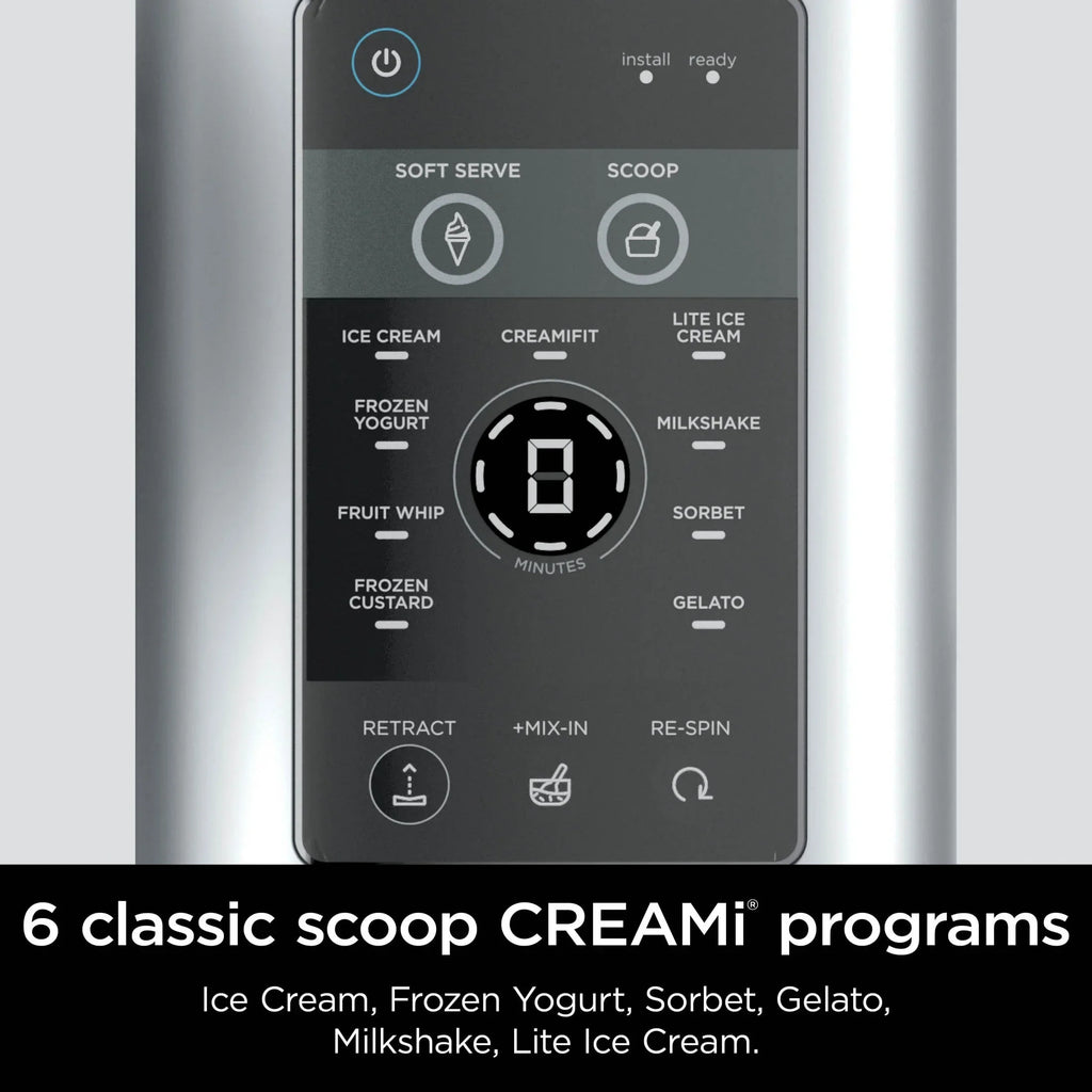 Nouveauté 2026 – Machine à crème glacée et à glace molle Ninja Swirl de CREAMi , 13 programmes à une touche, NC701