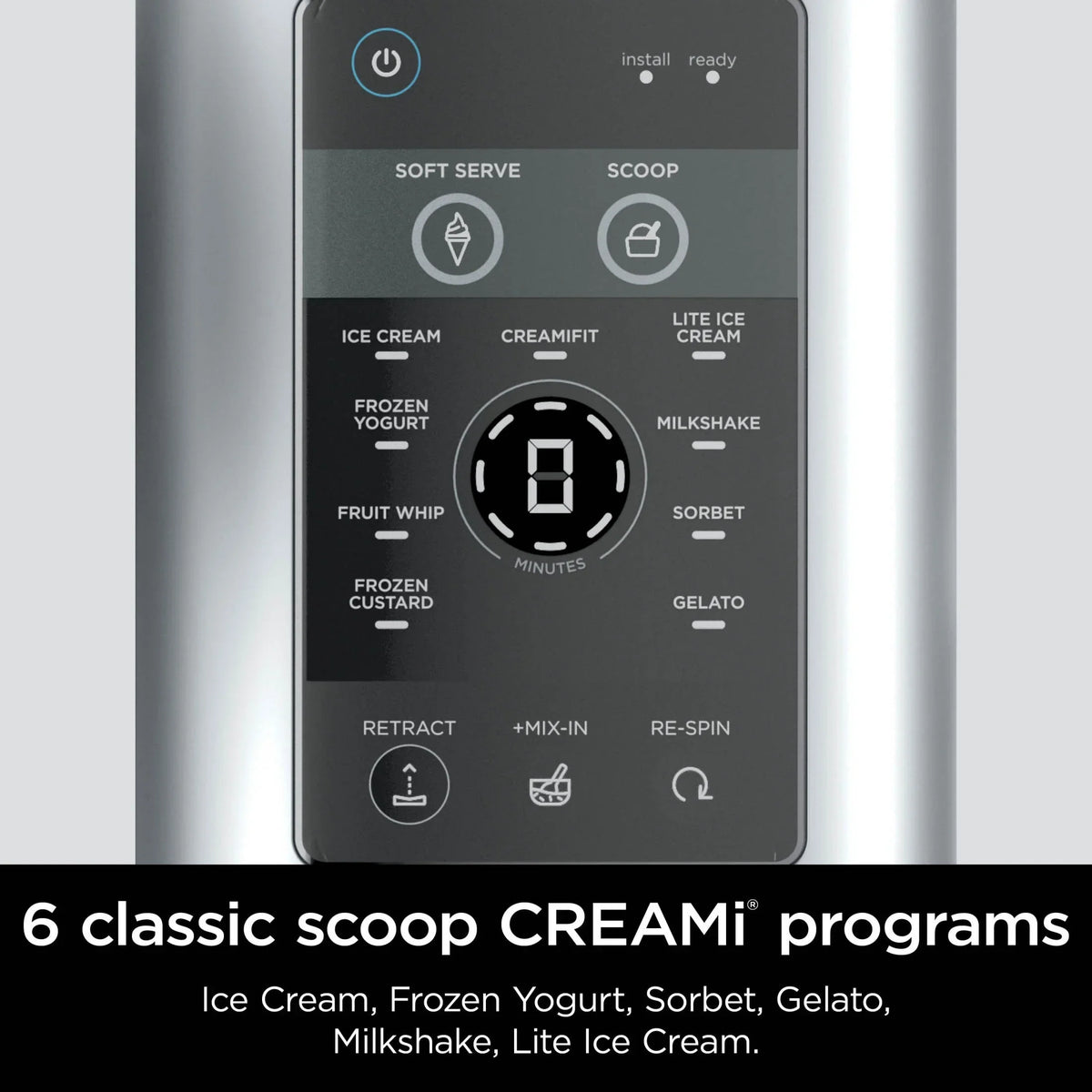 Nouveauté 2026 – Machine à crème glacée et à glace molle Ninja Swirl de CREAMi , 13 programmes à une touche, NC701