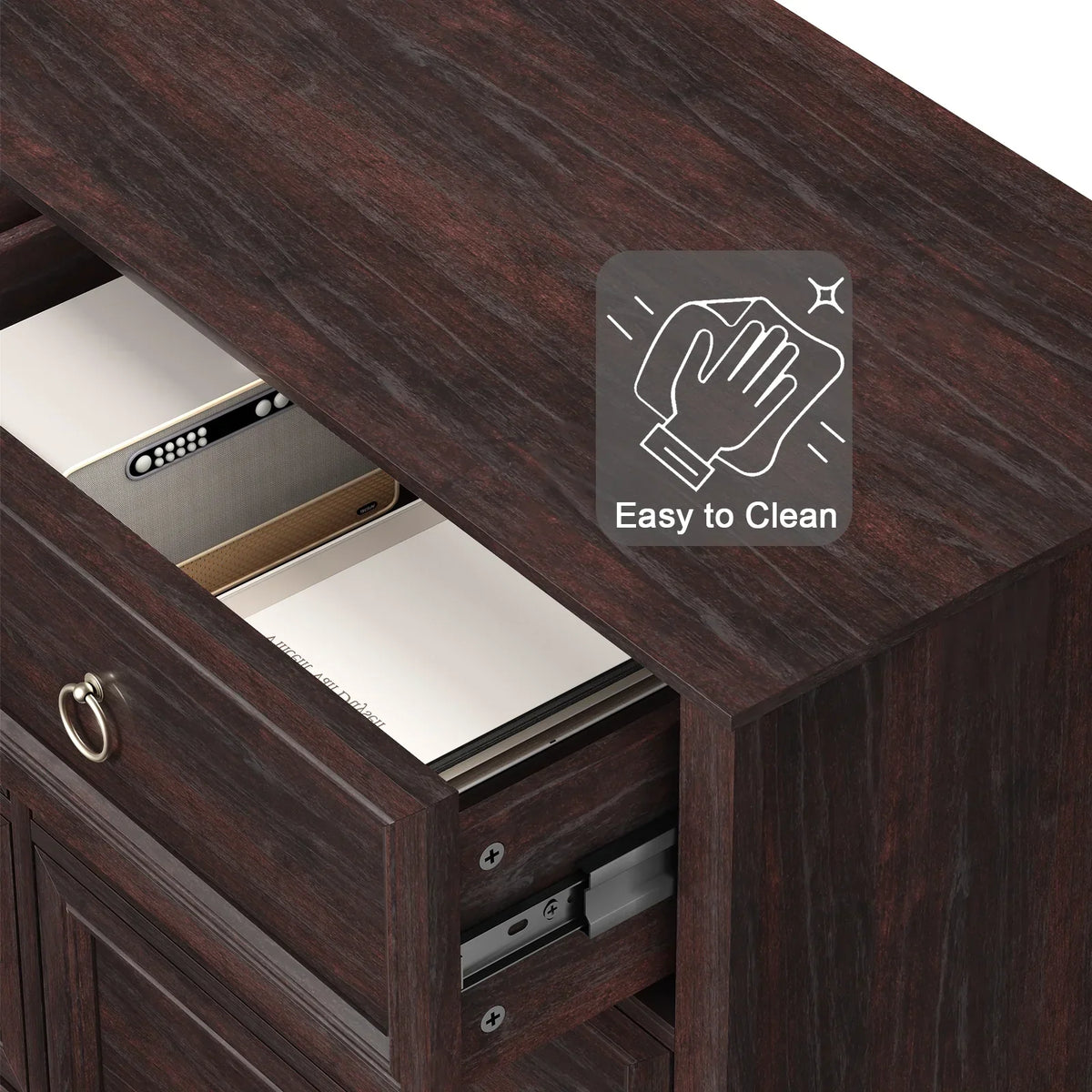Nouveauté 2026 – Commode FAGAGA 6 tiroirs pour salon, meuble de rangement en bois pour chambre, blanc