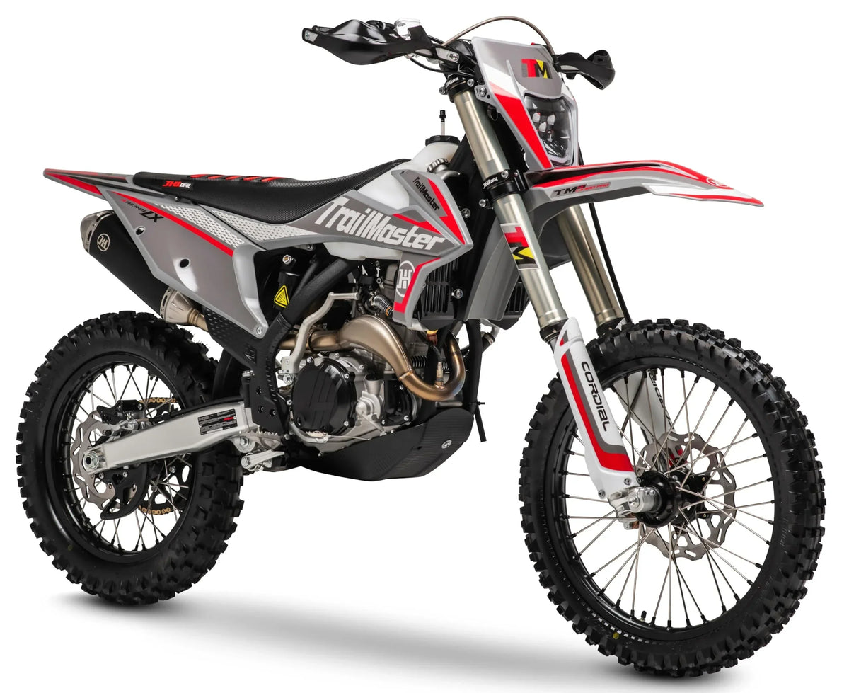 Nouveauté 2026 – Moto tout-terrain Trailmaster JHL Pro-Series LX300 PRO haute performance, prête pour la course, de taille moyenne et à démarrage électrique (rouge