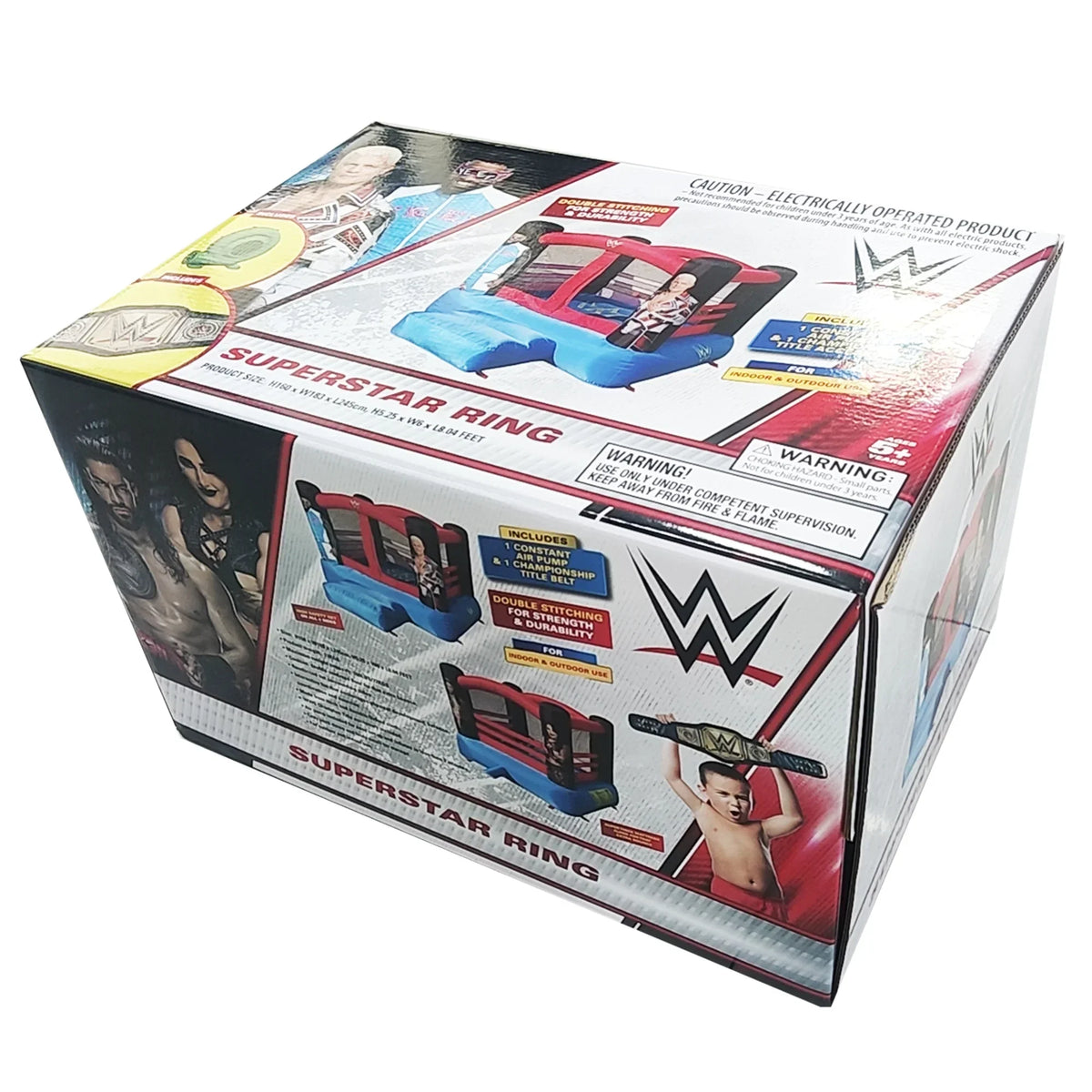 Nouveauté 2026 – Château gonflable WWE pour intérieur/extérieur