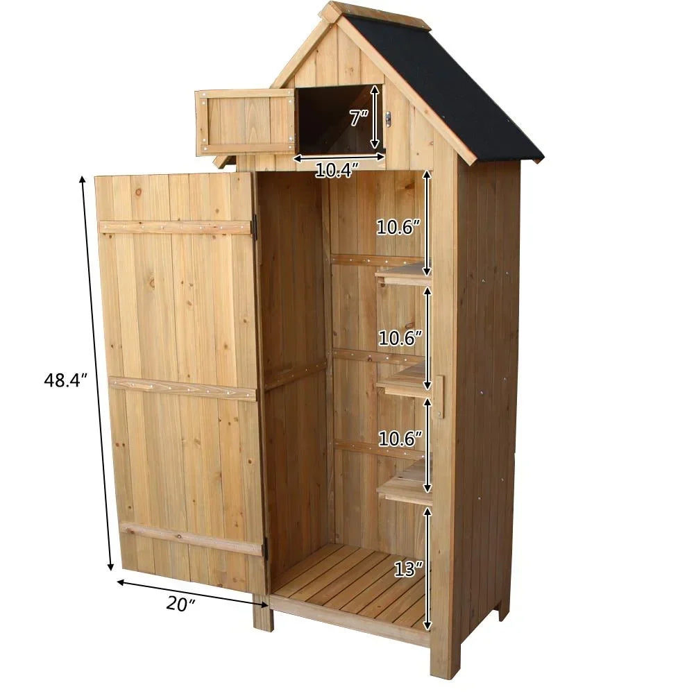 Nouveauté 2026 – Casiers en bois Winado 70" avec porte simple en sapin durable