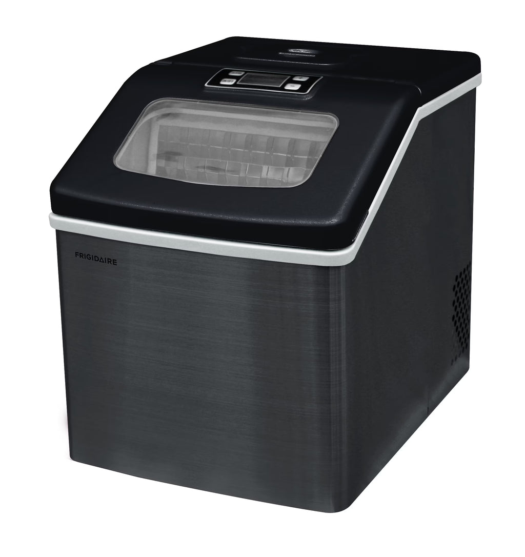 Nouveauté 2026 – Machine à glaçons carrée transparente de comptoir Frigidaire , 18 kg (40 lb) - Acier inoxydable