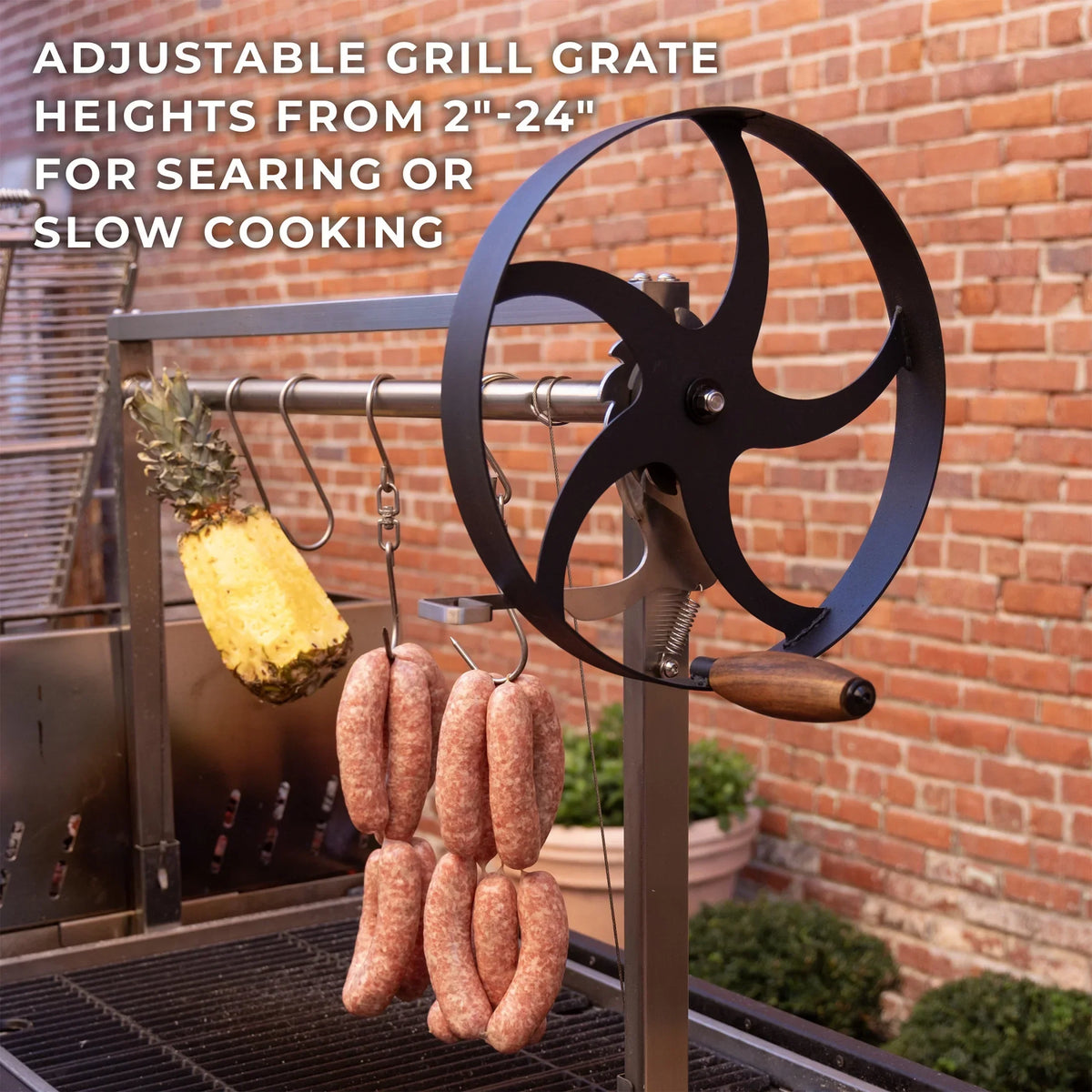 Nouveauté 2026 – Barbecue argentin Santa Maria XL à bois et charbon de bois Backyard Discovery , avec pince Asado
