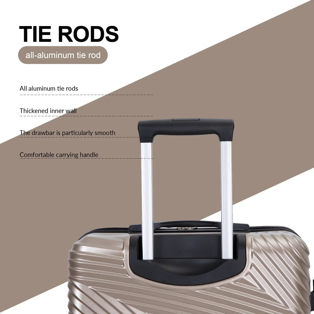 Nouveauté 2026 – Ensemble de 3 valises Tripcomp , valise rigide légère à roulettes multidirectionnelles 20 po, 24 po, 28 po (bleu